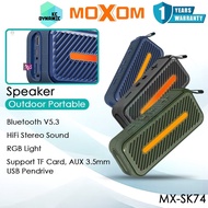 Moxom MX-SK74 Wireless Speaker Outdoor Portable RGB Hifi Stereo Sound Bluetooth Speaker Moxom Speake