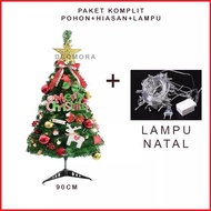 PVC Christmas Tree 90 cm Christmas Tree Package Christmas Decoration Lights
