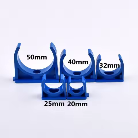5-18Pcs 20/25/32/40/50mm PVC Pipe Clamp Garden Water Connectors Irrigation Fittings Fixed U-type Wat