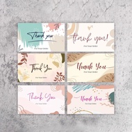 100 Thank You Cards Printed on Demand, Thank You Cards PRINTED ON 2 SIDES on C300gsm paper, Thank Yo
