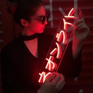 cod Custom Japanese Characters USB Neon Sign LED Flex Letter Board Wall Hanging Decoration please co
