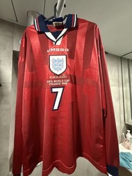 英格蘭國家隊 1997-99 Beckham 碧咸球衣（98世界盃）