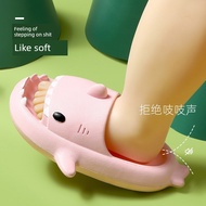 selipar pantai selipar getah wanita selipar wanita Children Cartoon Household Soft-Soled Shark Slipp