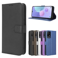 Suitable for TCL 405/TCL 406/TCL 408 Phone Case Card Lanyard Flip Leather Case Diamond Pattern T506D