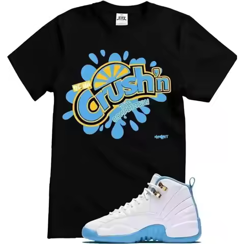 We Will Fit Crushn Shirt To Match The Jordan 12 University Blue Melo