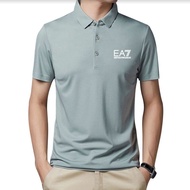 Armani Exchange EA7 men short sleeved comfortable and breathable  business casual office formal men 
