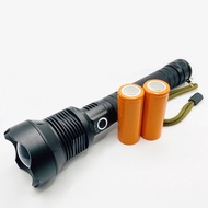 Powerful XHP70 LED Flashlight Torch Light USB Rechargeable 26650 Battery *with battery*
