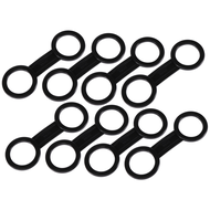 [etueyk]-8 Pieces Scuba Diving Dive Snorkeling Silicone Snorkel Mask Strap Keeper Holder Clips Retai