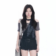 ชุดสองชิ้นแฟชั่น Y2K สไตล์หวานและเท่