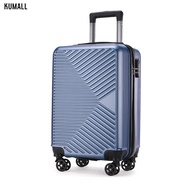 กระเป๋าเดินทาง Kumall 2025 นิ้ว วัสดุ ABS + PC น้ำหนักเบาพิเศษ ผลิตจากอลูมิเนียมอัลลอย หลากสีสัน ล้อ