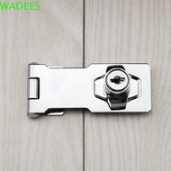 WADEES Drawer Lock Office Cupboard Mailbox Anti-theft Locking Hasp Double Cabinet Lock