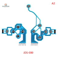 yuanhe สำหรับ PS4 DS4 Pro Slim Controller ฟิล์มนำไฟฟ้าสีฟ้า JDS 050 040 030 010