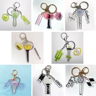 Korean Group aespa Support Light Keychain ATEEZ Pink Bulletproof TWICE IZONE Merchandise