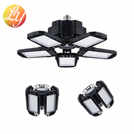 หลอดไฟ LED ซุปเปอร์สว่าง E27ไฟทรงใบพัด พับเก็บได้ ไฟตลาดนัด โคมไฟเพดาน5แฉก โคมไฟโรงรถ