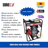 EUROX FDH0923 Diesel High Pressure Water Pump – Key Start Engine Pump