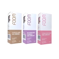 FOOM ICE CREAM SERIES 30ML 30MG SALTNIC SERIES STRAWBERRY ICE CREAM - CHOCOLATE ICE CREAM - BLUEBERR