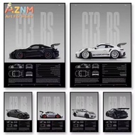 1pc Minimalist 911 GT3-RS 718 GT4 RS Hyper Car Sports Car Supercar Poster Canvas Painting Wall Art P
