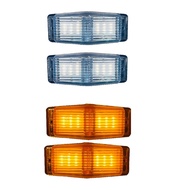 Hot Trend- <br>2Pcs LED Marker Lights Front Double Burner Indicator LampFor Man Truck Lorry Front Gr