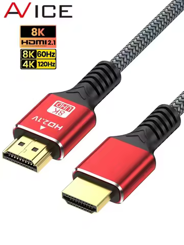 8K HDMI 2.1 Cable HDMI-Compatible 2.1 Cable 48Gbps Ultra High-speed 8K/60Hz 4K/120Hz For HDTV XBox P