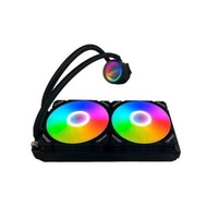 全城熱賣 - 電腦機箱CPU水冷散熱器 大風量靜音散熱風扇(黑色240MM （5VARGB）4pinPWM+主板3針)