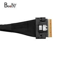 PCIE4.0x8 SFF8654 to SFF8654 Male to Male Data Cable Slimsas 8X SFF8654 X8 GEN4 Cable for GPU Graphi