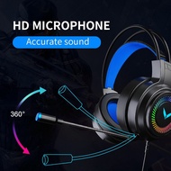 【CW】 Headsets Gamer Headphones Surround Sound Stereo Earphones USB Microphone Colourful PCLaptop Game Headset