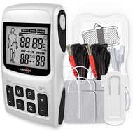 roovjoy Tens Unit EMS Muscle Stimulator Massager for Pain Relief Electrodes Therapy Tens Machine