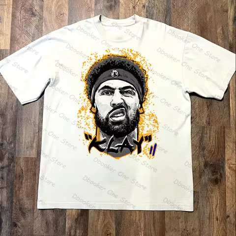[XNF Official Store]260 Of Grams Heavy Cotton!Klay Thompson 11 Sports Oversize T-shirt Hip Hop Men's