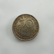 667 - koin kuno srilanka 50 cents 1982 