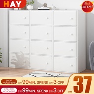 Storage Cabinet 6 Tier Bookshelf with Doors Bookshelf Cabinet Multipurpose Shelf Office Cabinet File