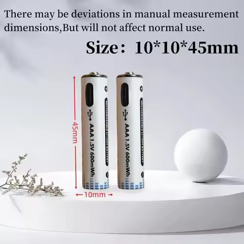 1-10PCS AAA Battery 1.5V Lithium Rechargeable Batteries 600mWh Aaa Li-ion Battery for Clock Toys mou