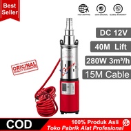 40-60M Lift 280W 12/24V Submersible Pompa Air Tenaga Surya Pompa Sumur Dalam Stainless Steel untuk P