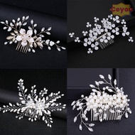 CEYOU Bridesmaid Hairpins Jewelry Hair Accessories Crystal Peals Hair Ornaments