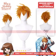 Anime Game Genshin Impact Childe Tartaglia Cosplay Wig Fatui Wig