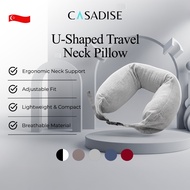 (SG) CASADISE U-Shaped Travel Neck Pillow, Portable & Lightweight,  Flight / Office Essentials