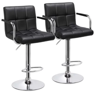 QB-312A Ghế Quầy Bar Nệm 6 Múi Có Tay Cao 60-80cm