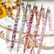 5pcs Set Point Drill Pen Nail Art Pen Double Head Nail Art Pen Point Drill Pen Acrylic Pen Rod