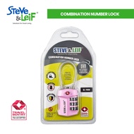 Steve & Leif Wire Shackle TSA Combination Lock (Yellow/Pink)