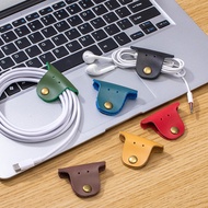 Cable Tie Cowhide Leather Cable Tie Earphone Tie Protection USB Tie Line Tie Cable Organizer Ties