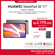 HUAWEI MatePad SE 11" Tablet [6+128GB] | FHD+ Eye Comfort Display  | 7700mAh | Metal Unibody