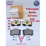 ( 100% ORIGINAL ) VOLKSWAGEN GOLF MK6 BEETLE SCIROCCO POLO AUDI A1 A4 A6 TT DISC BRAKE PAD REAR ( 8E