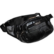 Ready Stock Leather Waist Bag Beg Kerja Rider Bag Canvas Bag Crossbody Bag Chest Bag Beg Sandang Beg
