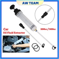 200cc 500cc Car Oil Fluid Extractor Manual Oil Fluid Transfer Pump Filling Syringe Delivery Bottle C