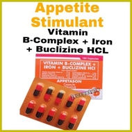 ✧ ✑ ✉ Appetason Vit. B-Complex + Iron + Buclizine HCL 10 Capsules