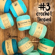 Size 3 crochet thread 50g (Green) crochet yarn string