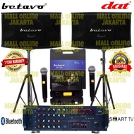 Paket Karaoke Set Betavo 10 Inch Sound System Bluetooth Bps 4510