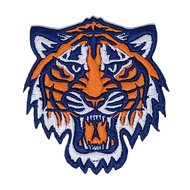 Detroit Tigers MLB Iron-On Patch Arm With Hat Logo Sports