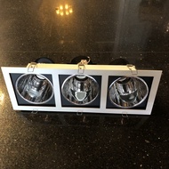 Lampu Sorot Downlight 3 Titik 4 inch E27