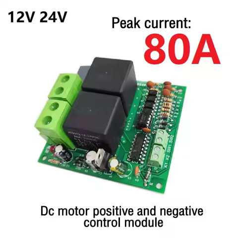 12V 24V DC Motor Forward and Reverse Controller Relay Control Board 80A High Current DC Motor Driver