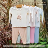 Honee 3D animated Modal long-sleeved set size 9M-4Y